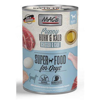 MACs Dog Super Food Puppy Huhn und Kalb 400g