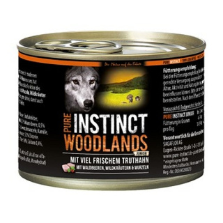PURE INSTINCT Hundenassfutter Junior Woodlands mit Truthahn 200g