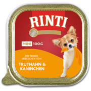 Rinti Hundenassfutter Gold Mini Truthahn und Kaninchen 100g