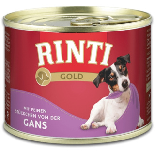 Rinti Hundenassfutter Gold mit Gans 185g